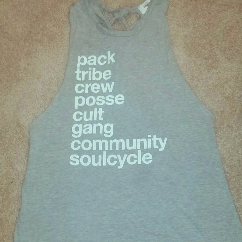 Soul Cycle Tie Mantra Top